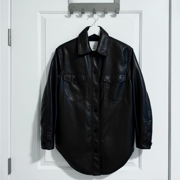 Aritzia Jackets & Blazers - Wilfred vegan leather Ganna M oversized